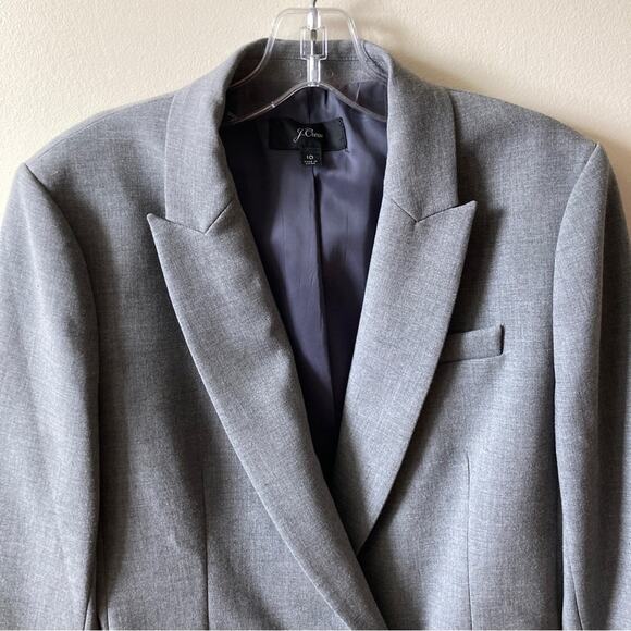 Gray Blazer J. Crew Blazer Women's Size 10 Dove Blazer - Picture 3 of 12